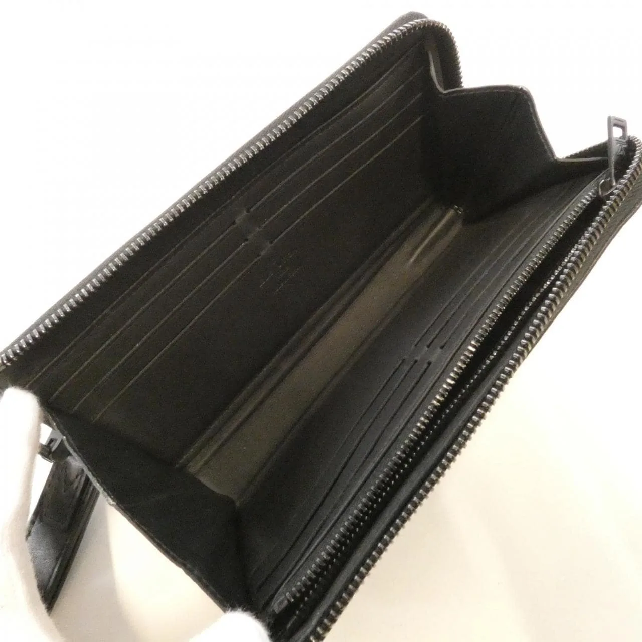 LOUIS VUITTON M69831 Wallet Lambskin 黑色 羊皮 中古品B - 縮圖 8