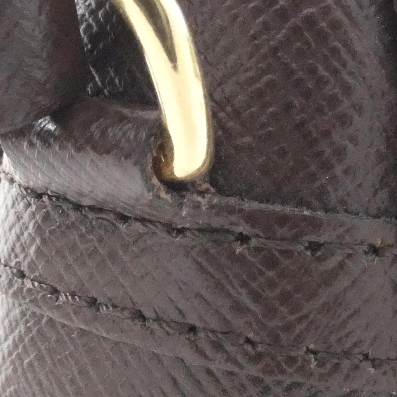 LOUIS VUITTON N51982 Pouch Damier 黑色 Damier 中古品A - 縮圖 4