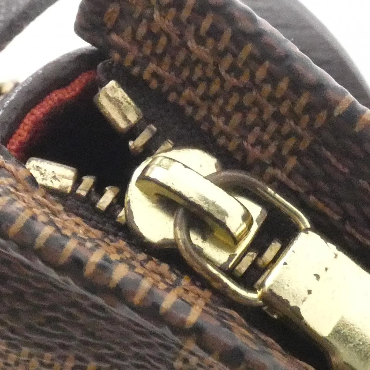 LOUIS VUITTON N51982 Pouch Damier 黑色 Damier 中古品A - 縮圖 5