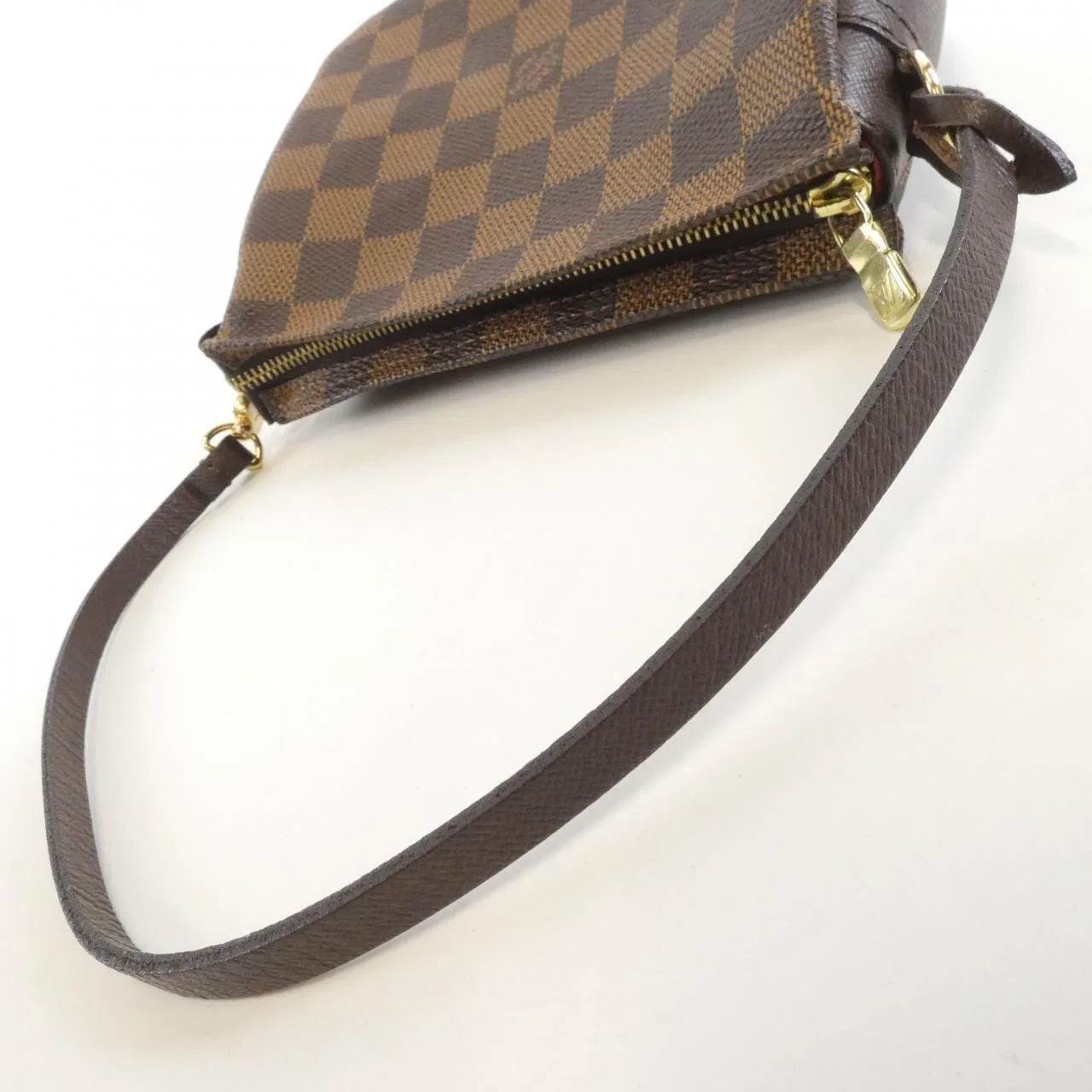 LOUIS VUITTON N51982 Pouch Damier 黑色 Damier 中古品A - 縮圖 6