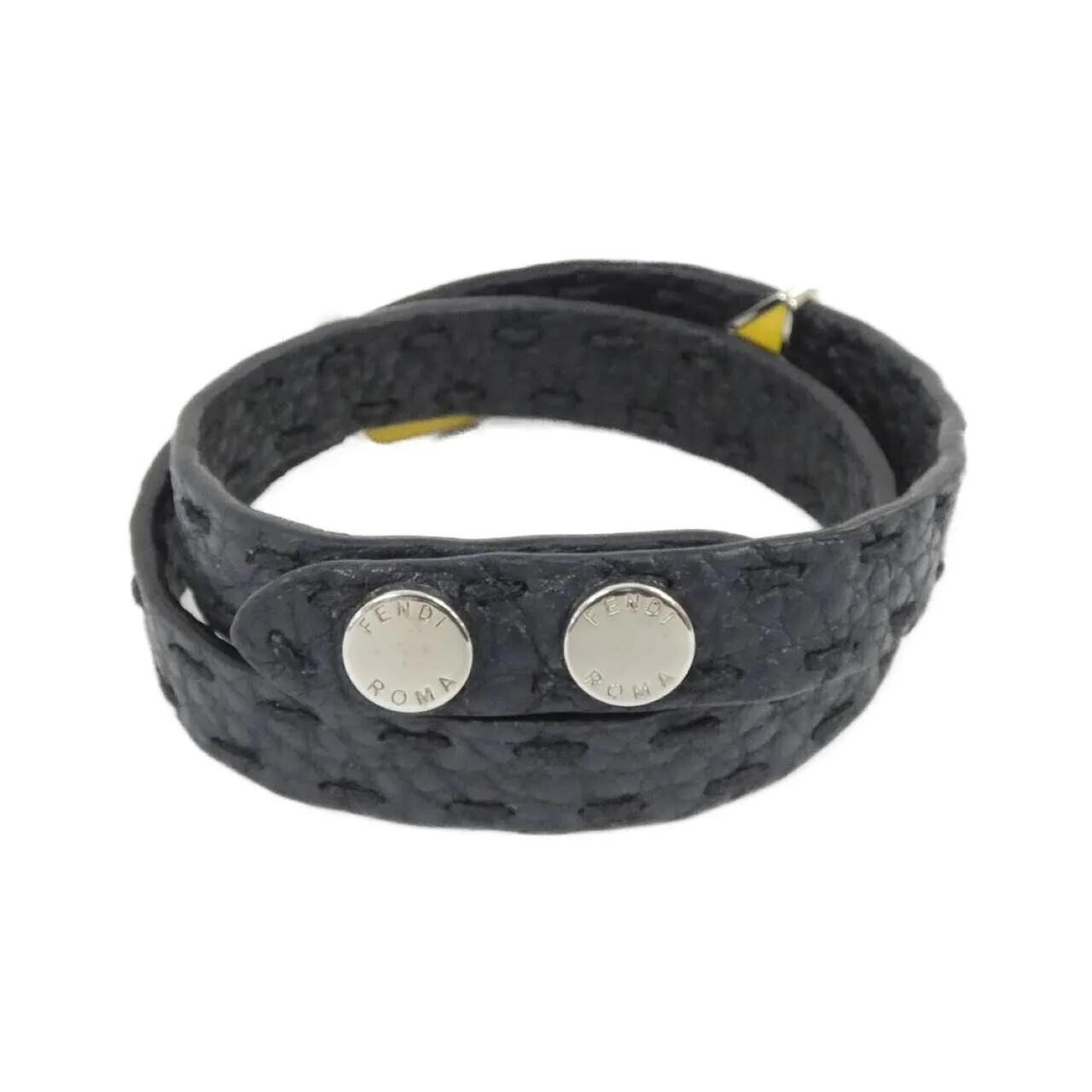 FENDI 7AJ067 Accessories Leather Black Leather Rank A - Thumbnail 2