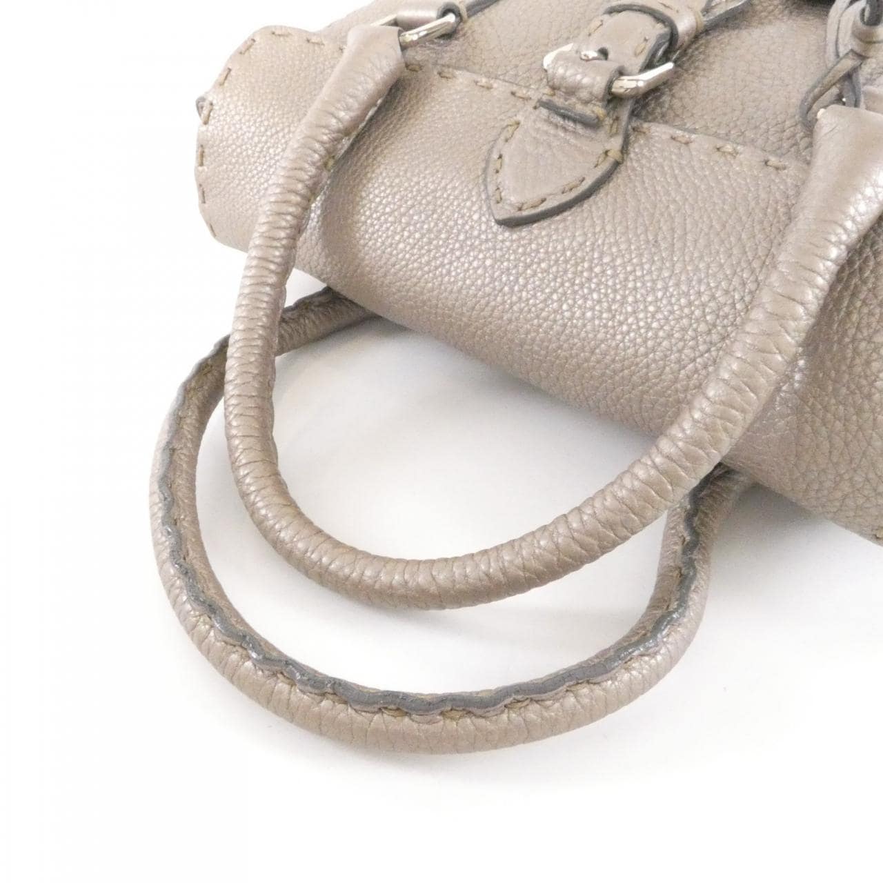 FENDI 8BR486 NDU Bag Leather 黑色 皮革 中古品B - 縮圖 7