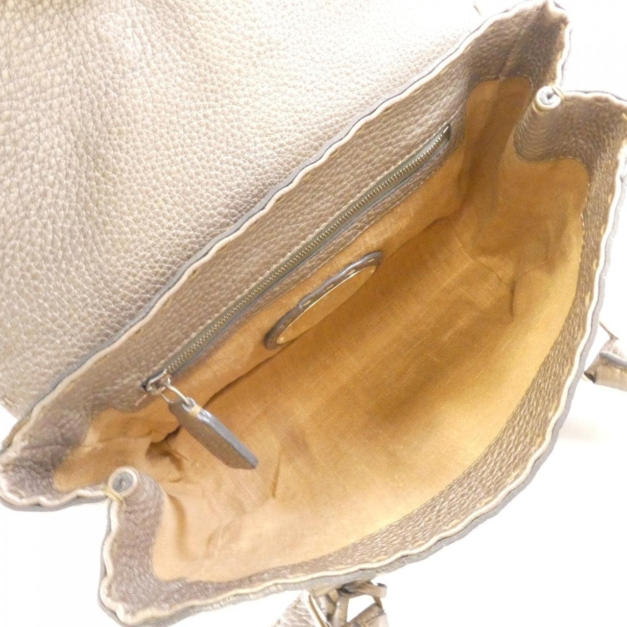 FENDI 8BR486 NDU Bag Leather 黑色 皮革 中古品B - 縮圖 9