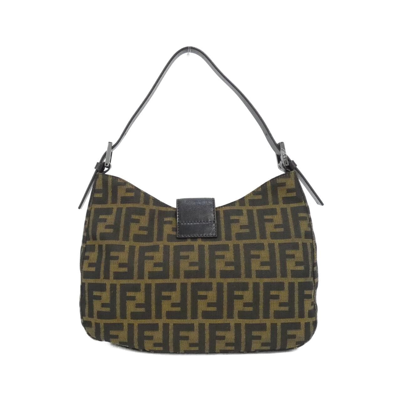 FENDI 8BR036 Shoulder Bag Canvas 黑色 帆布 中古品A - 縮圖 2