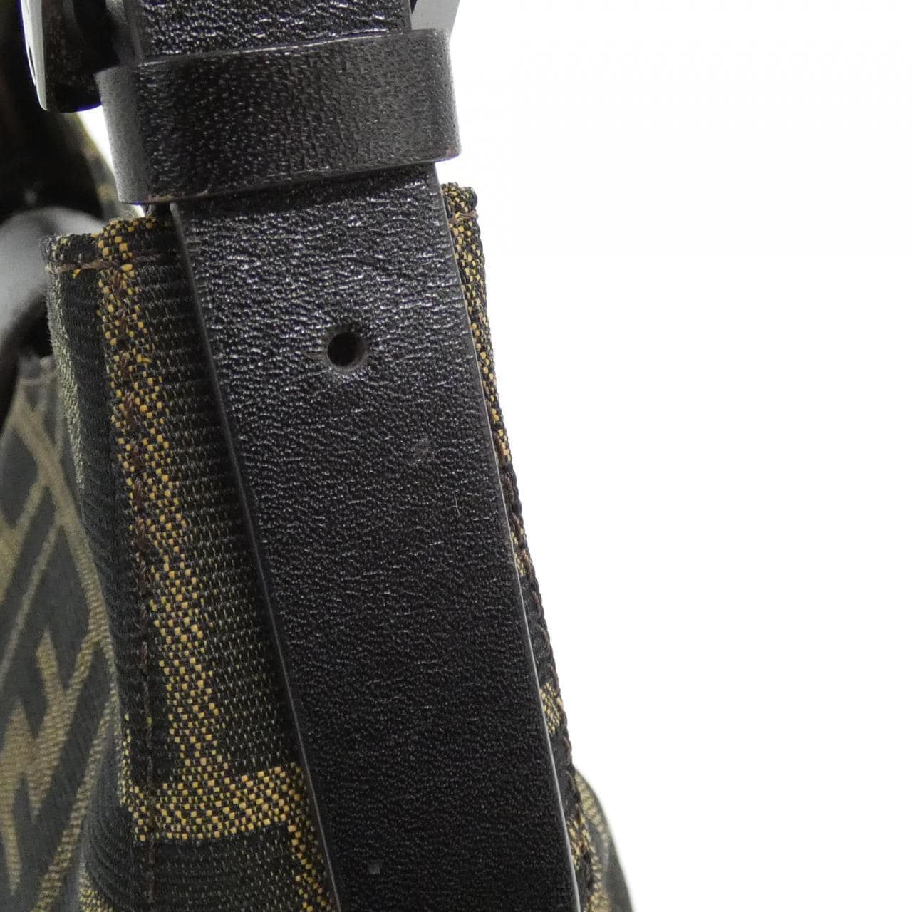 FENDI 8BR036 Shoulder Bag Canvas 黑色 帆布 中古品A - 縮圖 6