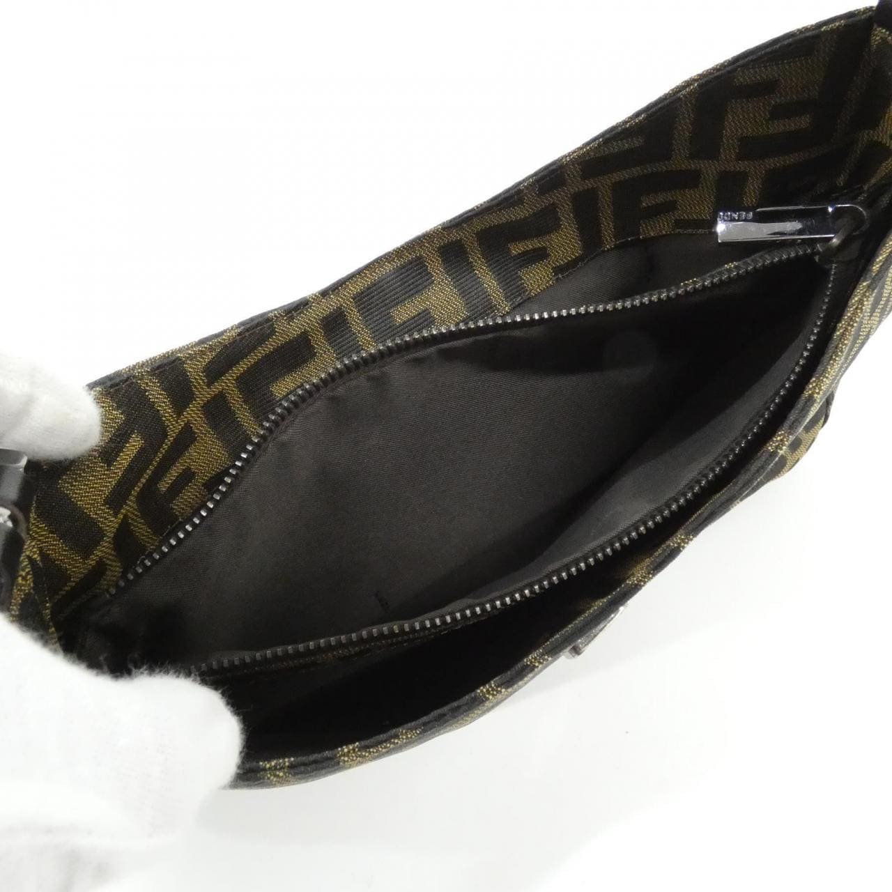 FENDI 8BR036 Shoulder Bag Canvas 黑色 帆布 中古品A - 縮圖 8