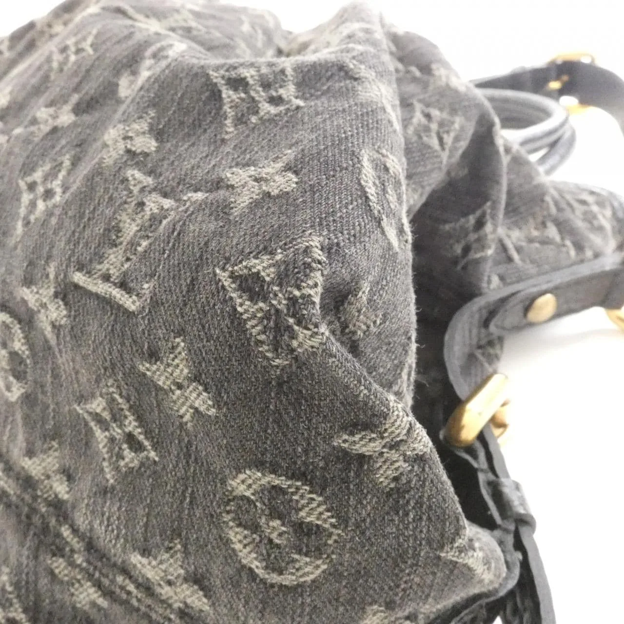 LOUIS VUITTON M95351 Handbag Monogram 黑色 Monogram 中古品B - 縮圖 3