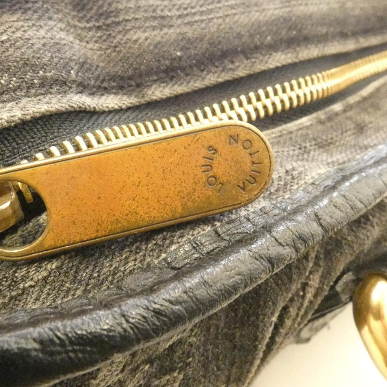 LOUIS VUITTON M95351 Handbag Monogram 黑色 Monogram 中古品B - 縮圖 4