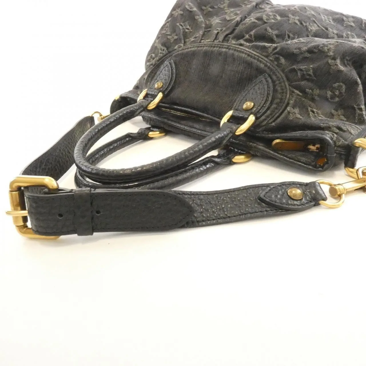 LOUIS VUITTON M95351 Handbag Monogram 黑色 Monogram 中古品B - 縮圖 5