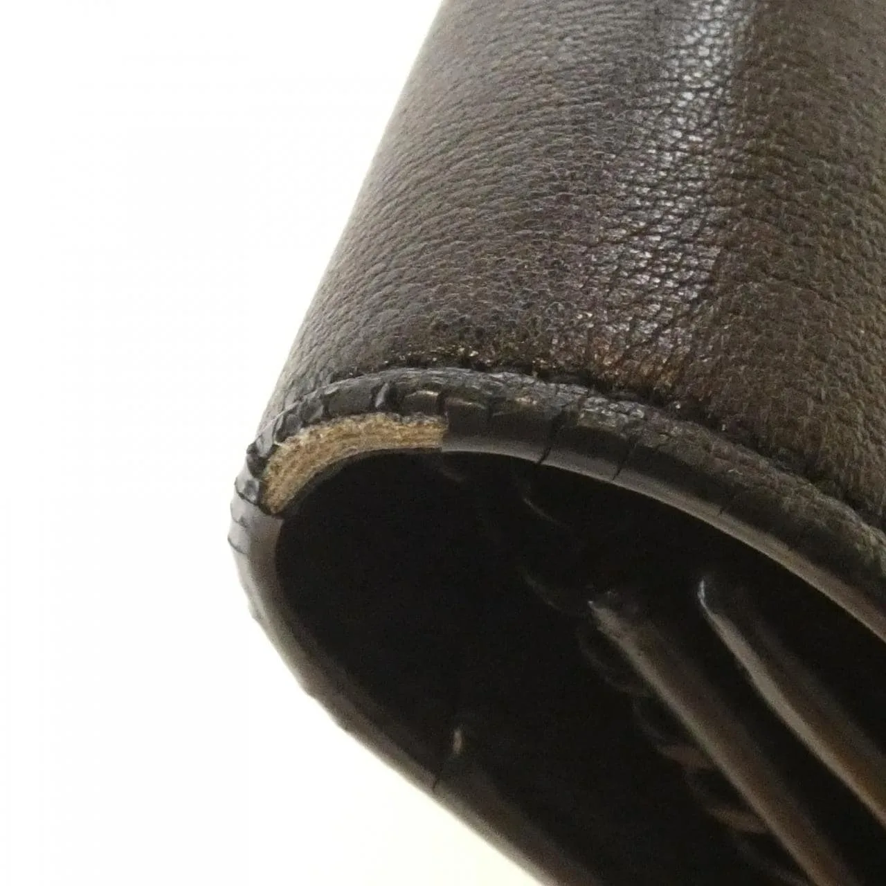 SAINT LAURENT Sunset 442015 Wallet Leather 黑色 皮革 中古品B - 縮圖 3