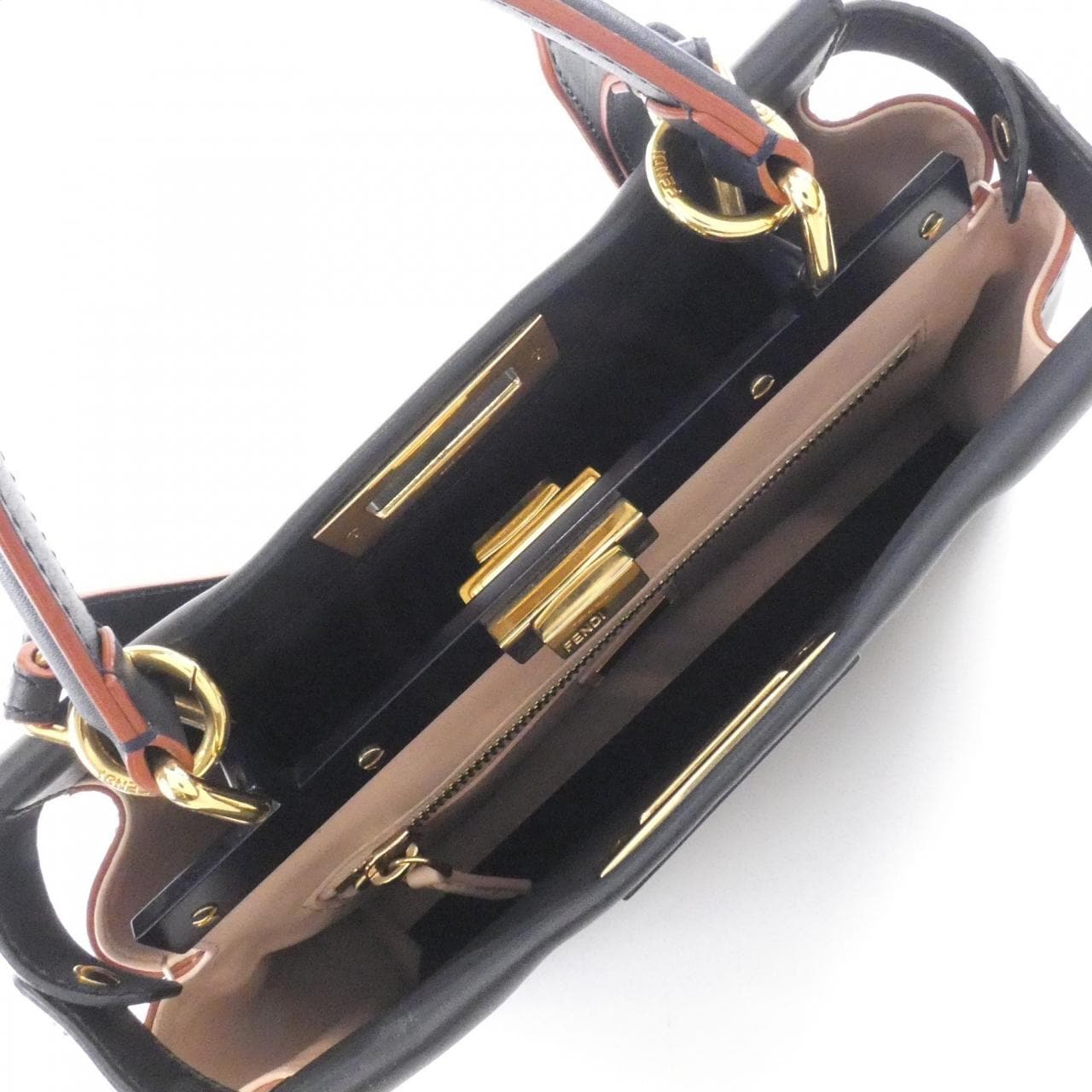 FENDI Peekaboo 8BN290 5AV Bag 黑色 中古品B - 縮圖 7