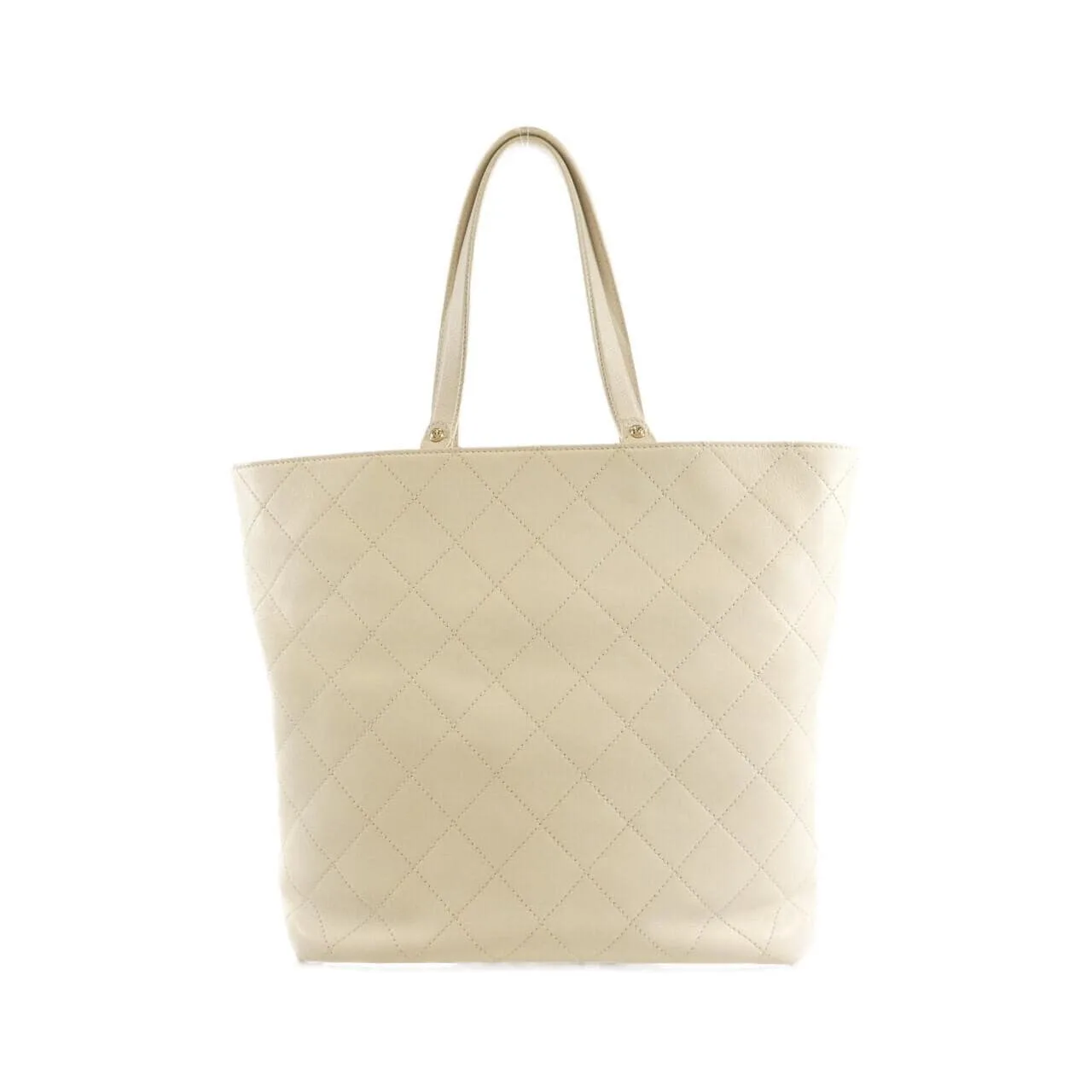 CHANEL Handbag Caviar Leather White Caviar Leather Rank B - Thumbnail 2