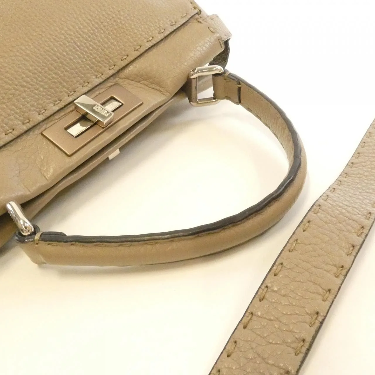 FENDI Peekaboo 8BN290 1RM Handbag Black - Thumbnail 5