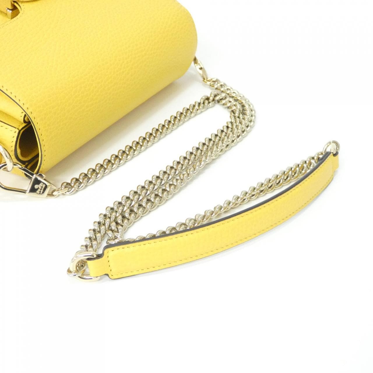 GUCCI 607720 CAO0G Shoulder Bag Leather 黃色 皮革 中古品A - 縮圖 5