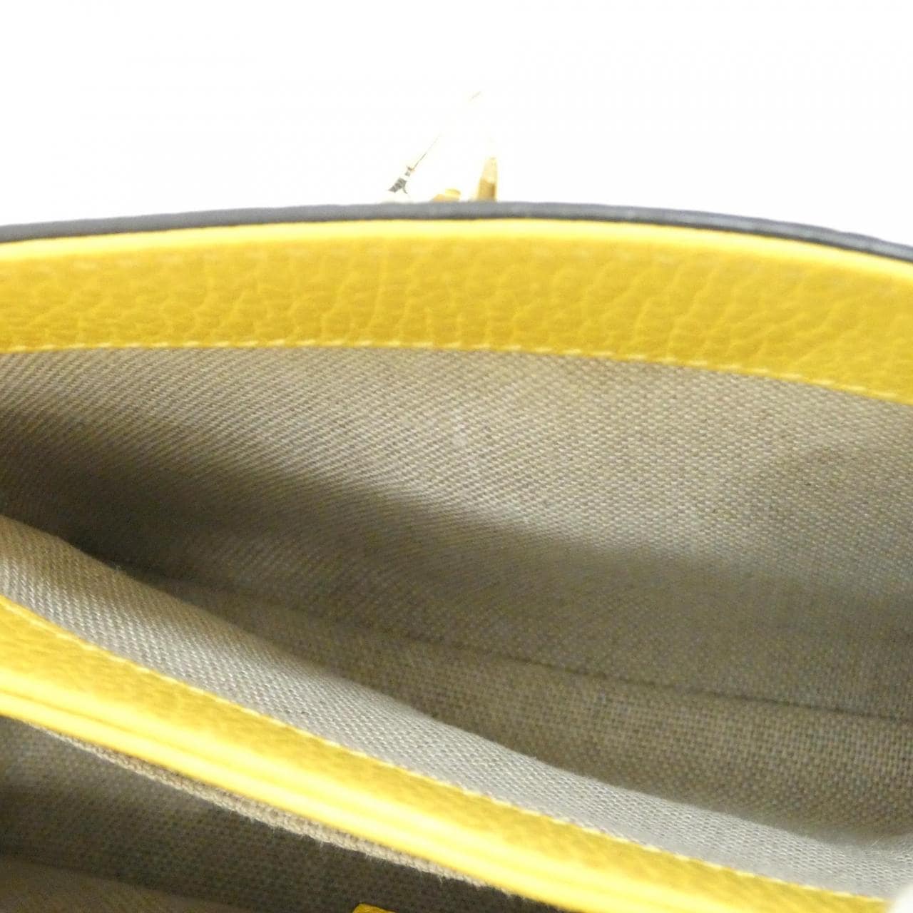 GUCCI 607720 CAO0G Shoulder Bag Leather 黃色 皮革 中古品A - 縮圖 7