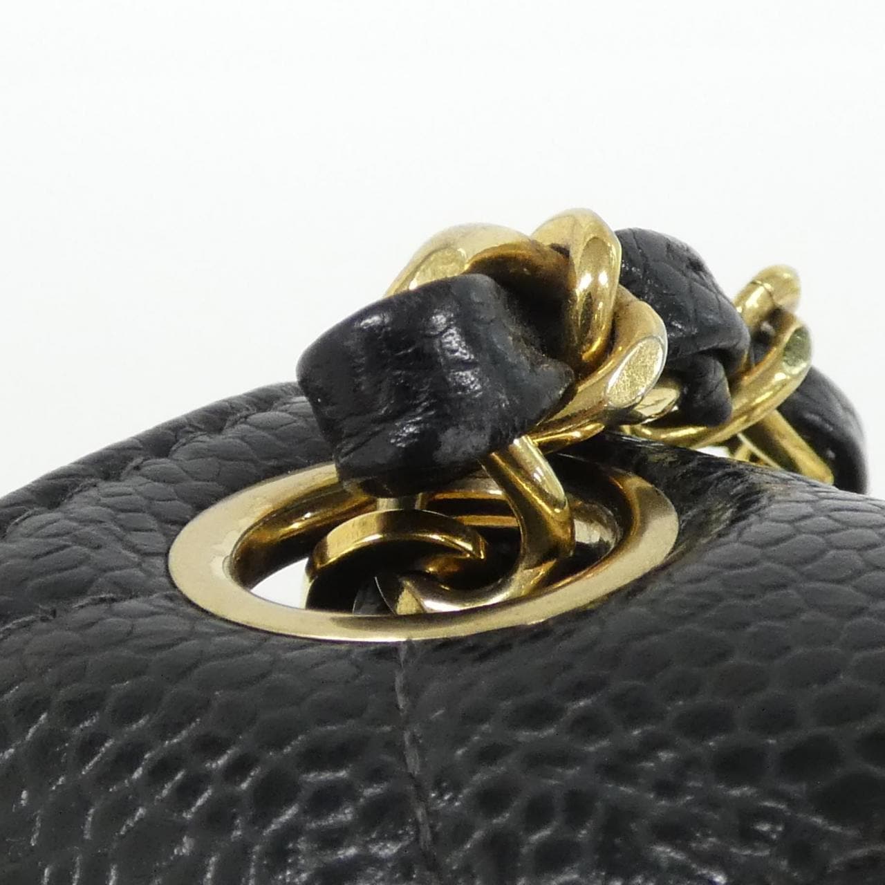 CHANEL Matelasse 1115 Shoulder Bag Grained Calfskin 黑色 荔枝紋牛皮 中古品A - 縮圖 8