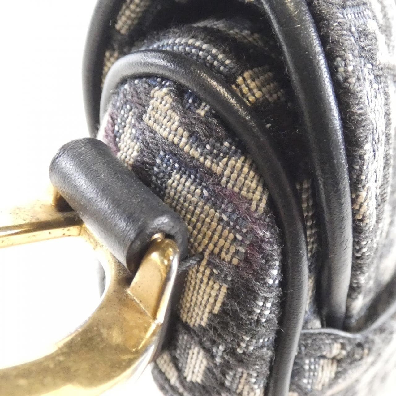 DIOR Saddle M0447CTZQ Bag Canvas Black Canvas Rank A - Thumbnail 4