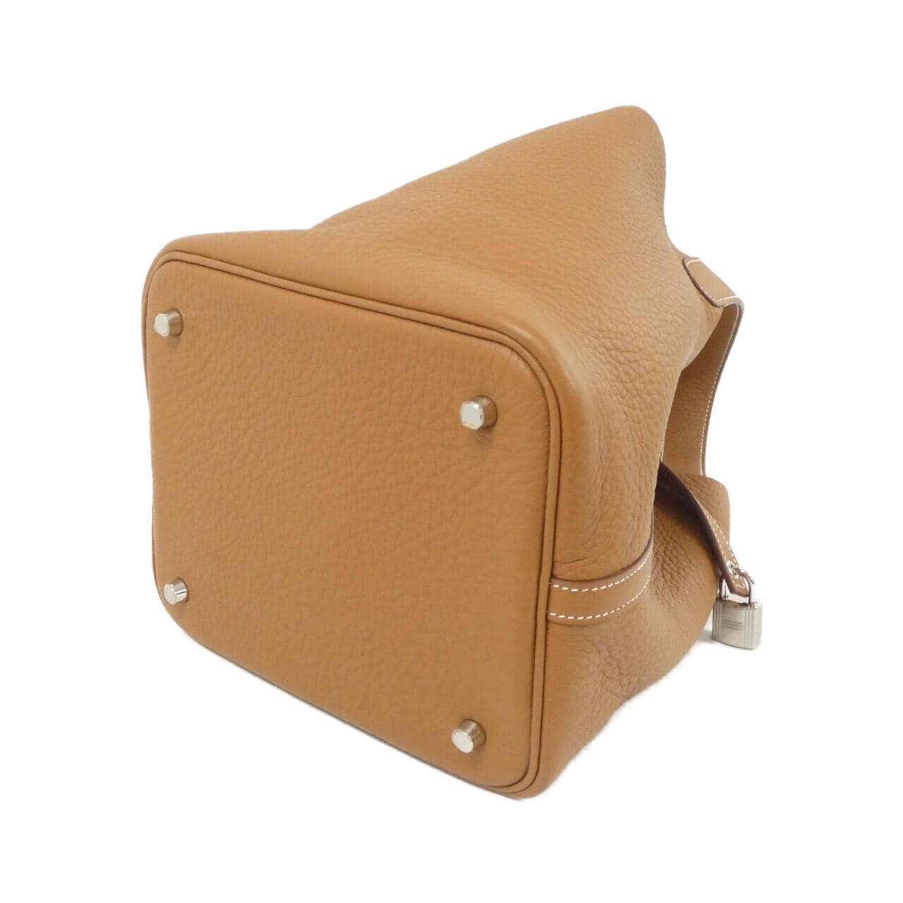 HERMES HERMÈS Picotin 060991CK Bag Clemence Gold Clemence Leather - Thumbnail 2