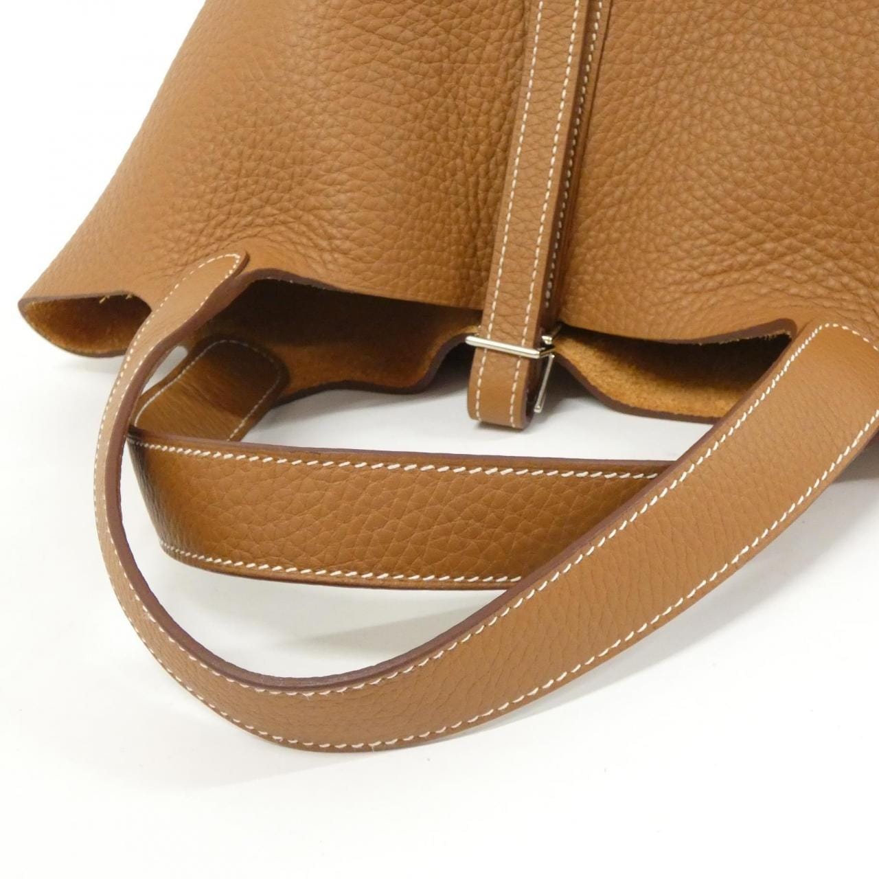 HERMES HERMÈS Picotin 060991CK Bag Clemence Gold Clemence Leather - Thumbnail 5