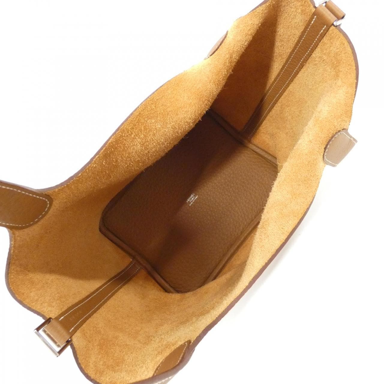 HERMES HERMÈS Picotin 060991CK Bag Clemence Gold Clemence Leather - Thumbnail 6