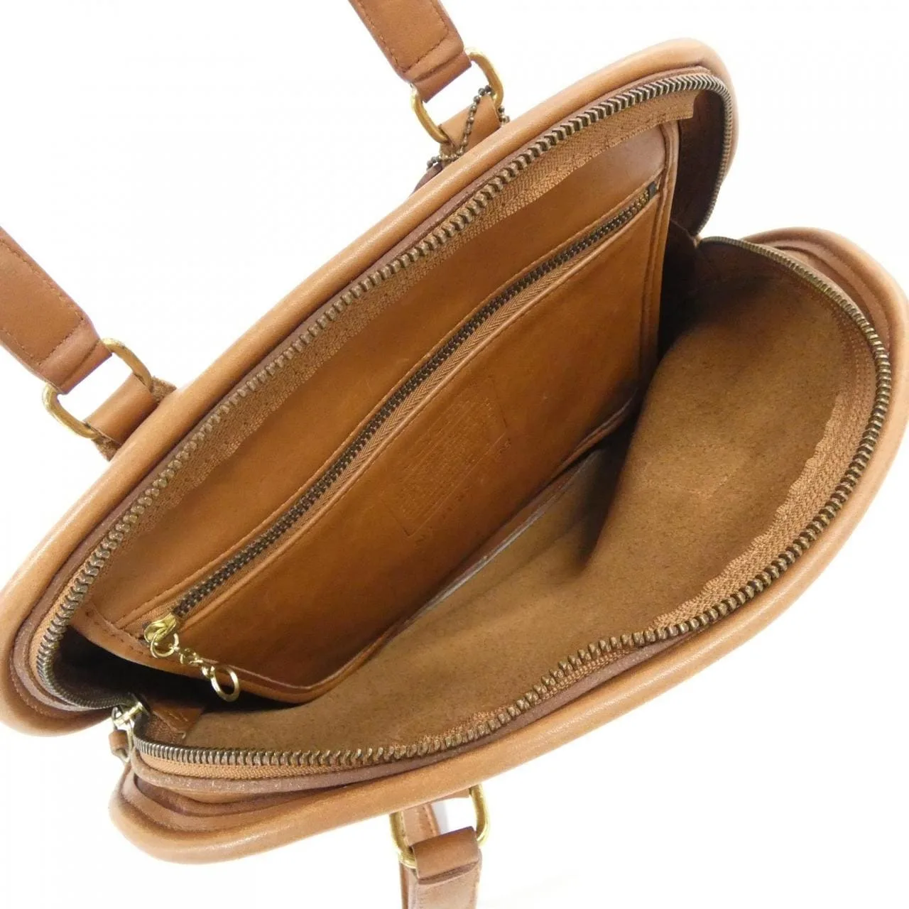 COACH 9958 手提包 皮革 棕色 皮革 中古品B - 縮圖 9