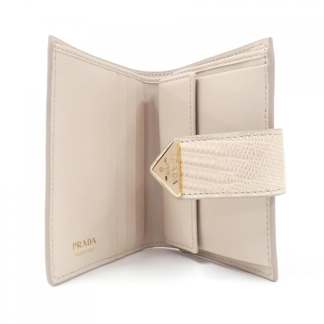 PRADA 1MV204 Wallet Black Rank A - Thumbnail 4