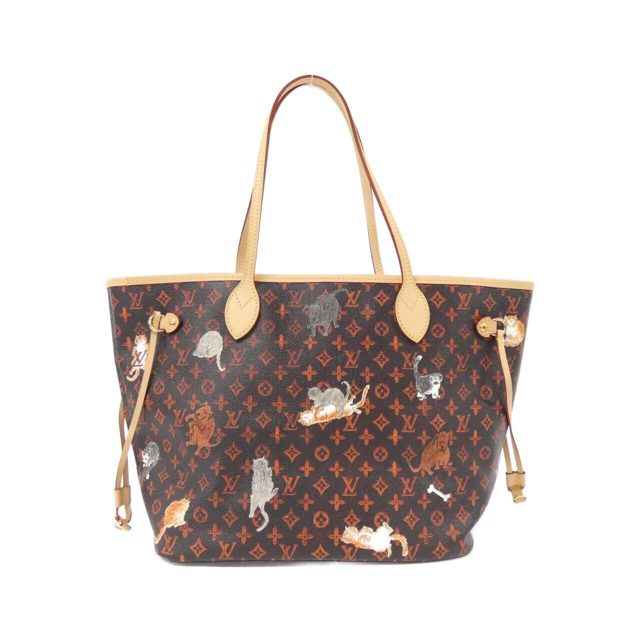 LOUIS VUITTON Neverfull M44441 Bag Lambskin Brown