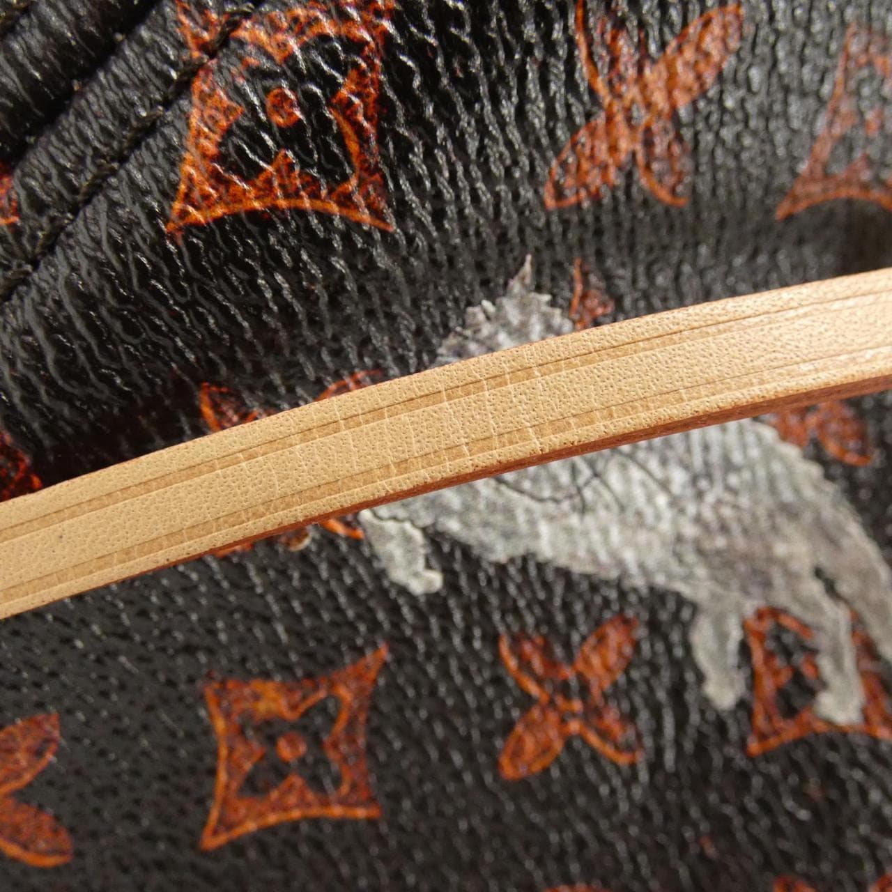 LOUIS VUITTON Neverfull M44441 Bag Lambskin 棕色 羊皮 - 縮圖 4