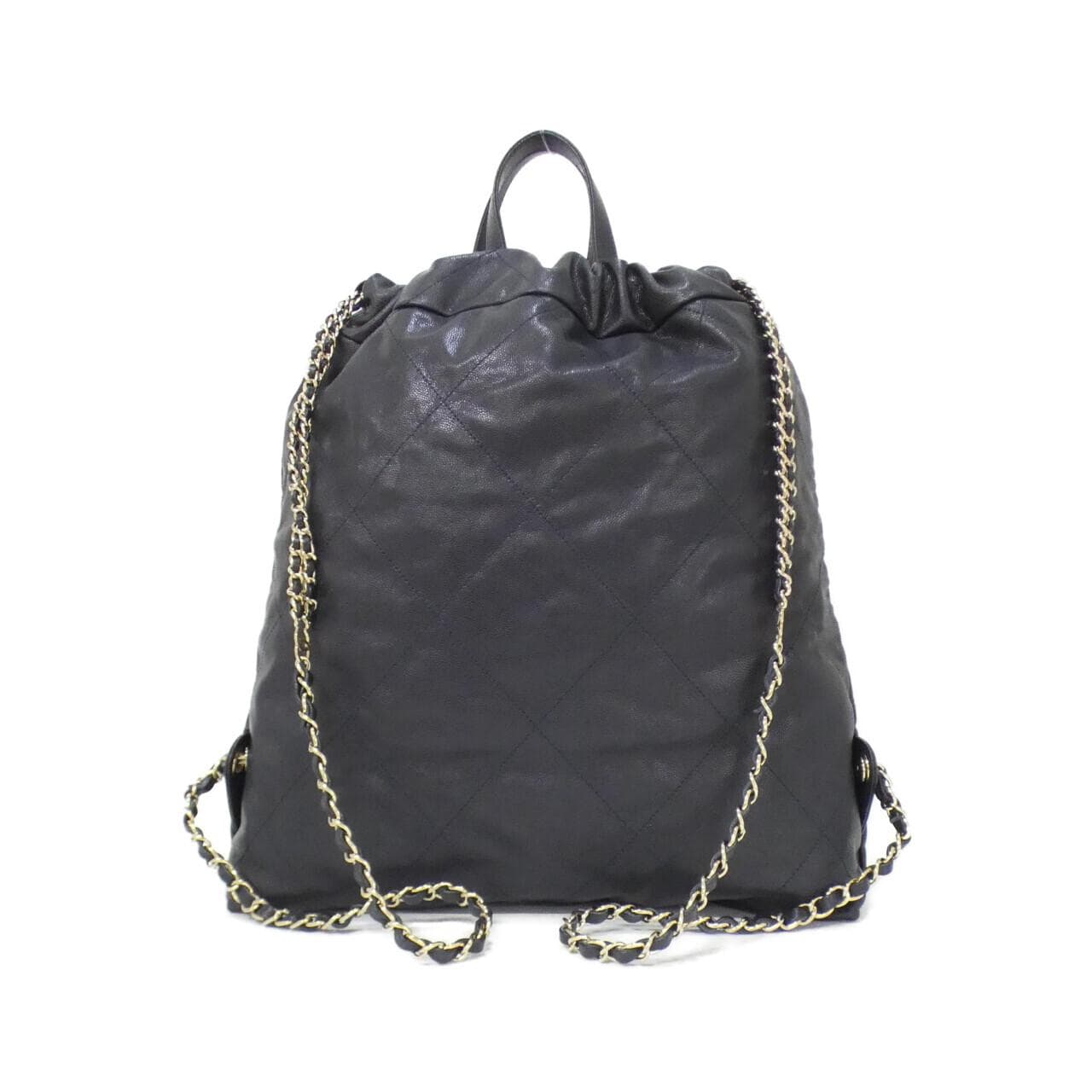CHANEL Chanel 22 AS3313 Backpack Grained Calfskin Navy Grained Calfskin Rank A - Thumbnail 2