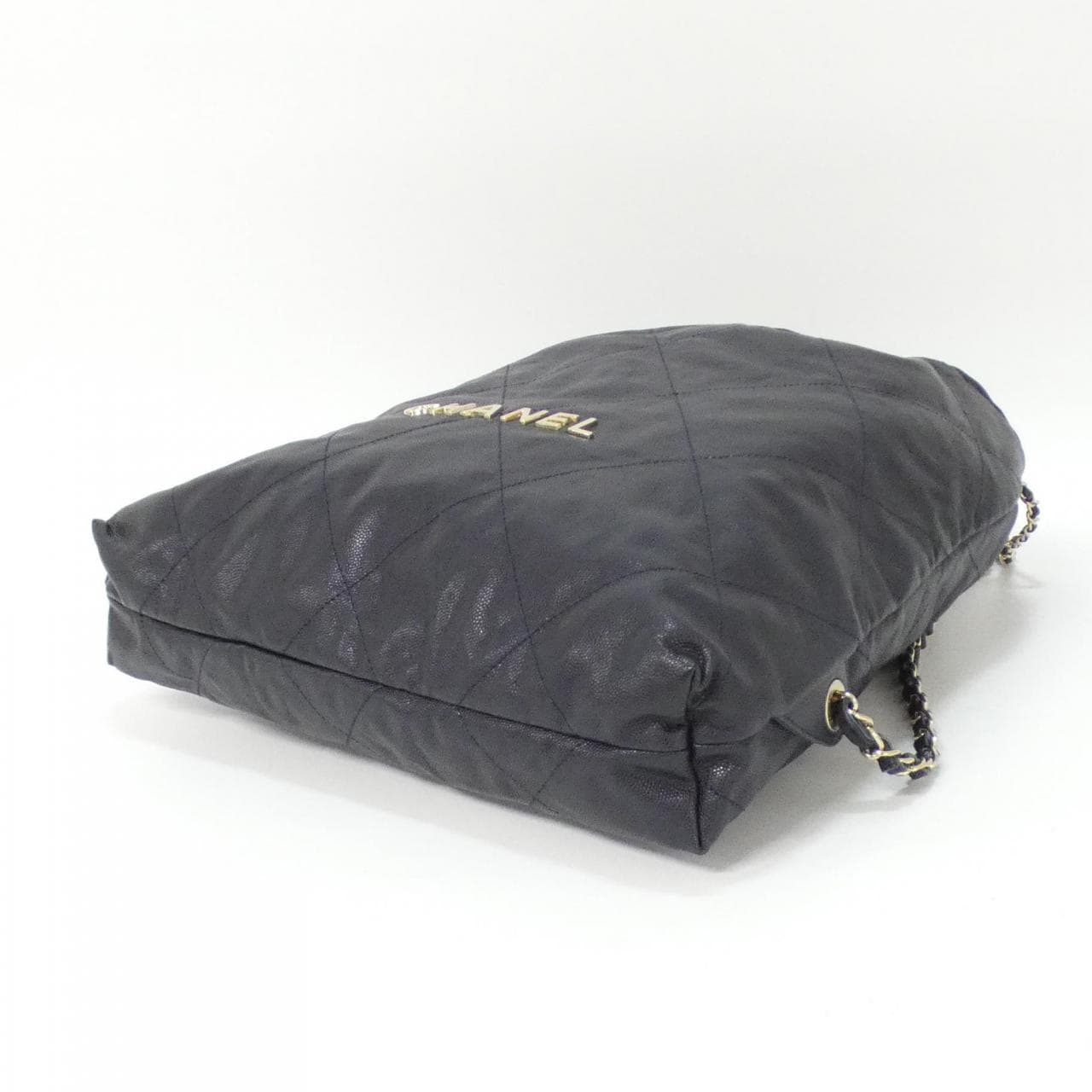 CHANEL Chanel 22 AS3313 Backpack Grained Calfskin Navy Grained Calfskin Rank A - Thumbnail 3