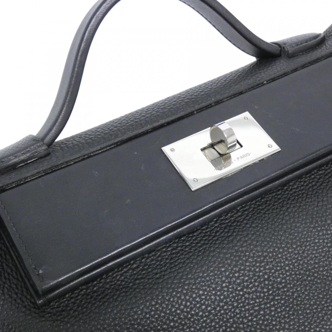 HERMES In-the-Loop HERMÈS 075240CK Bag Swift Black Swift Leather Rank B - Thumbnail 5