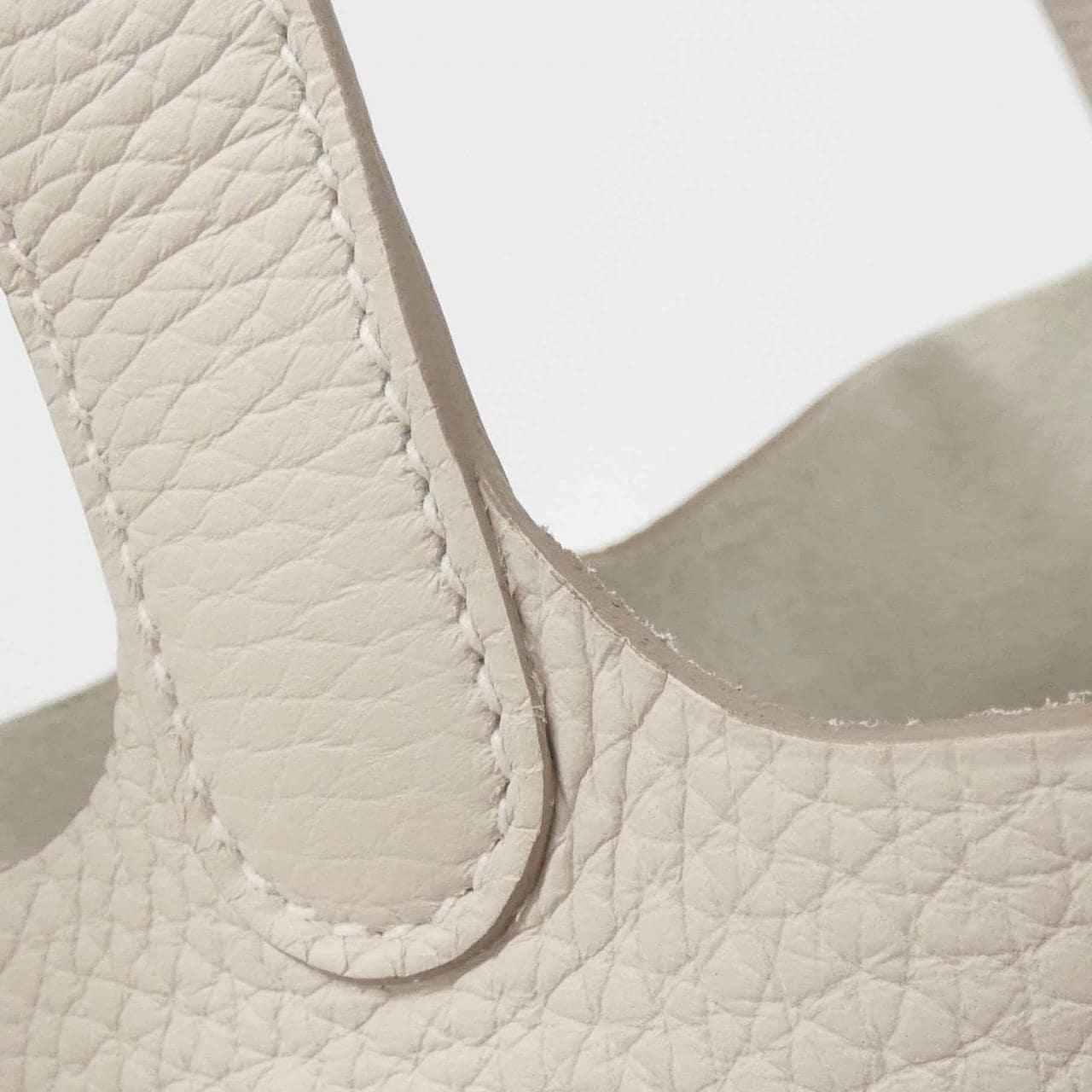 HERMES HERMÈS Picotin 056289CK Bag Clemence 黑色 Clemence 皮 中古品A - 縮圖 4