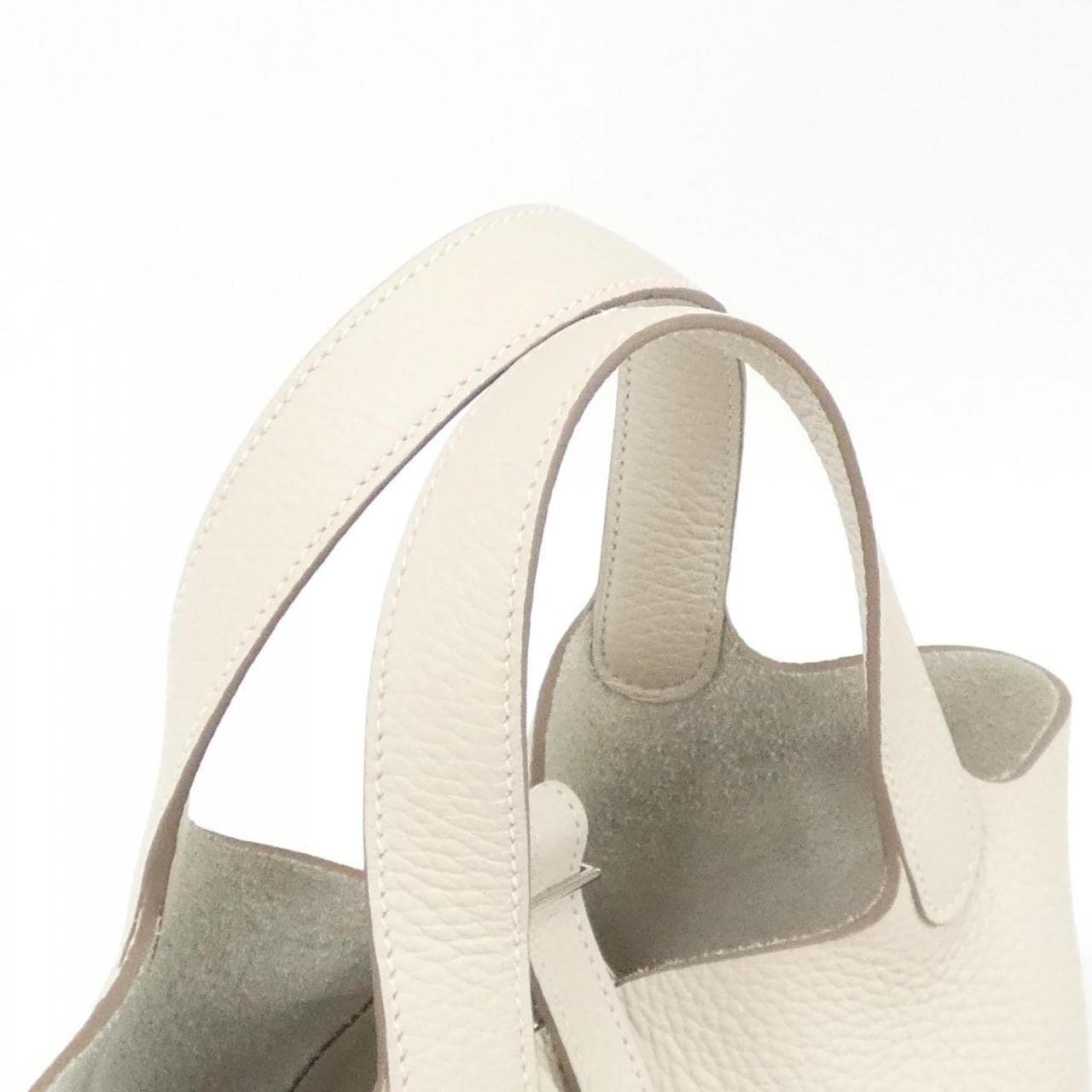 HERMES HERMÈS Picotin 056289CK Bag Clemence 黑色 Clemence 皮 中古品A - 縮圖 5