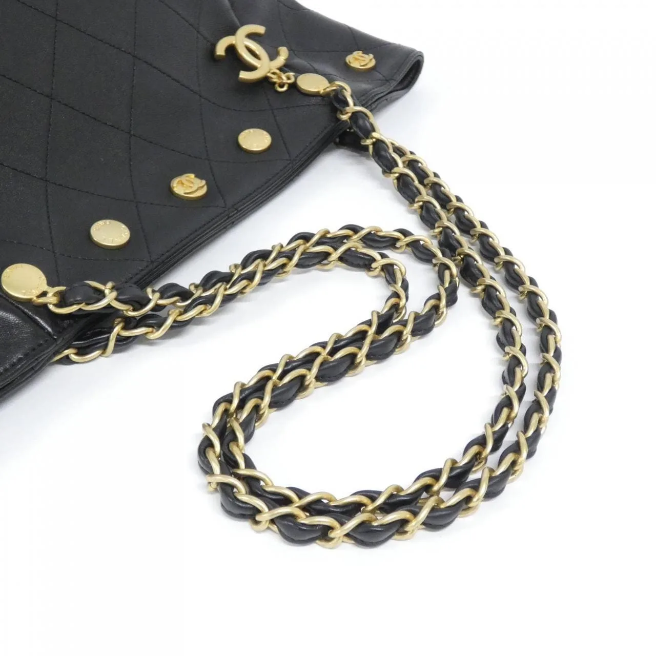 CHANEL AS5418 Shoulder Lambskin Black Lambskin - Thumbnail 6