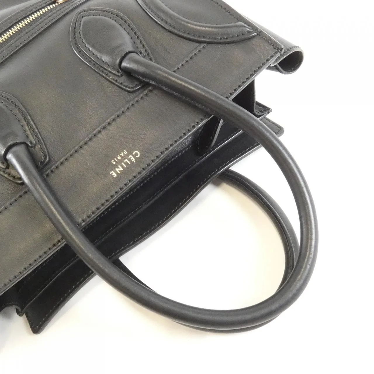 CELINE Luggage 167793DRU Handbag 黑色 中古品A - 縮圖 5