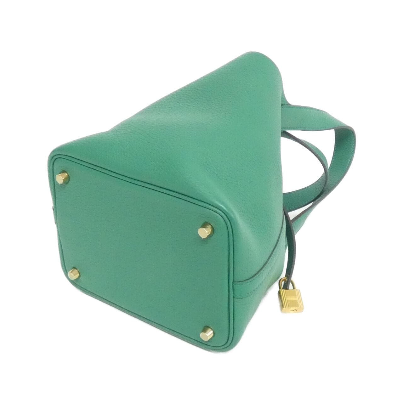 HERMES HERMÈS Picotin 056289CC Bag Clemence Black Clemence Leather - Thumbnail 2