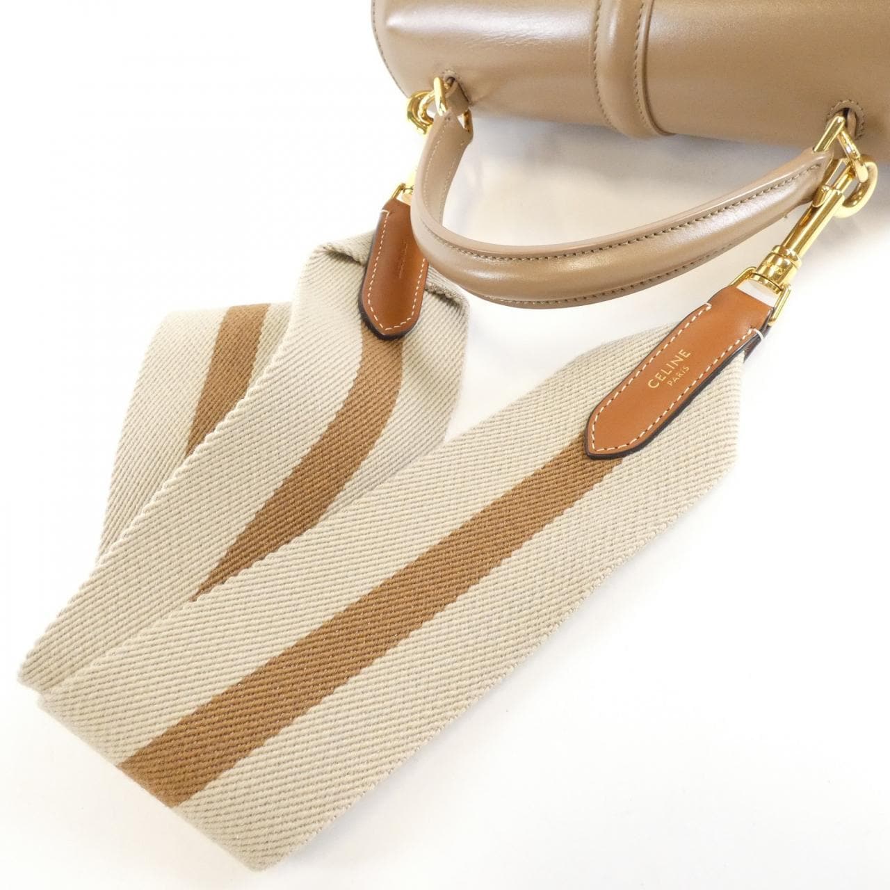 CELINE 16 188003BEY Bag Leather 黑色 皮革 中古品A - 縮圖 7