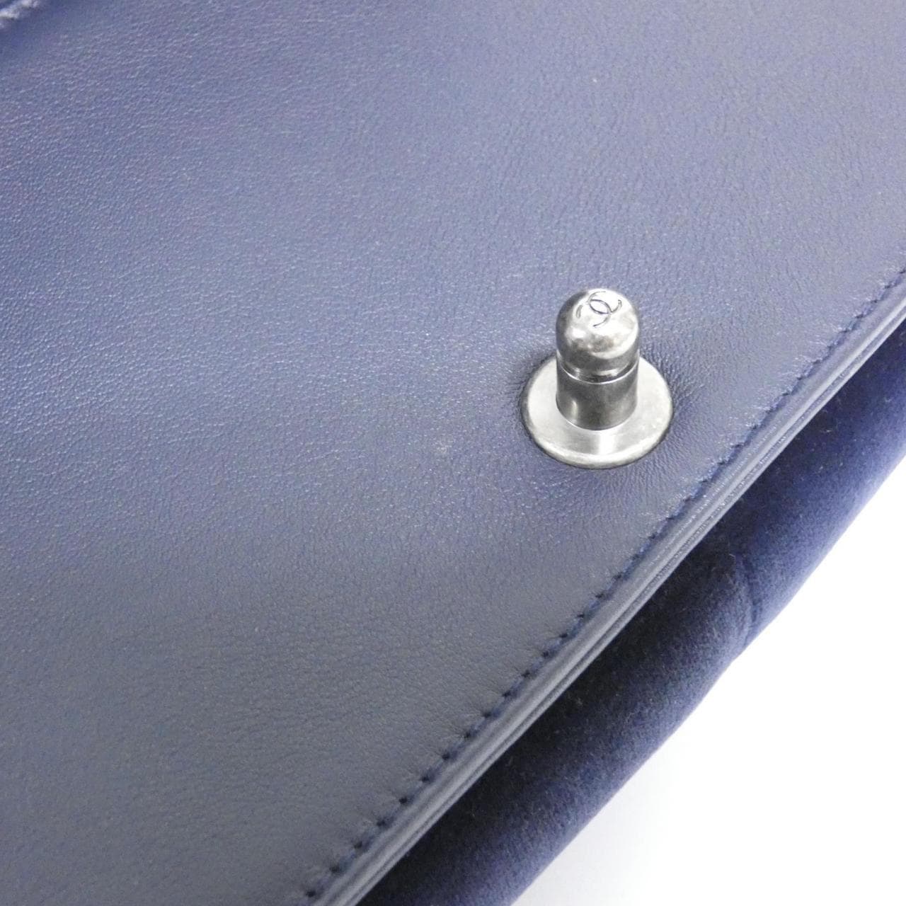 CHANEL Boy Chanel 92489 Shoulder Bag 深藍色 中古品A - 縮圖 6