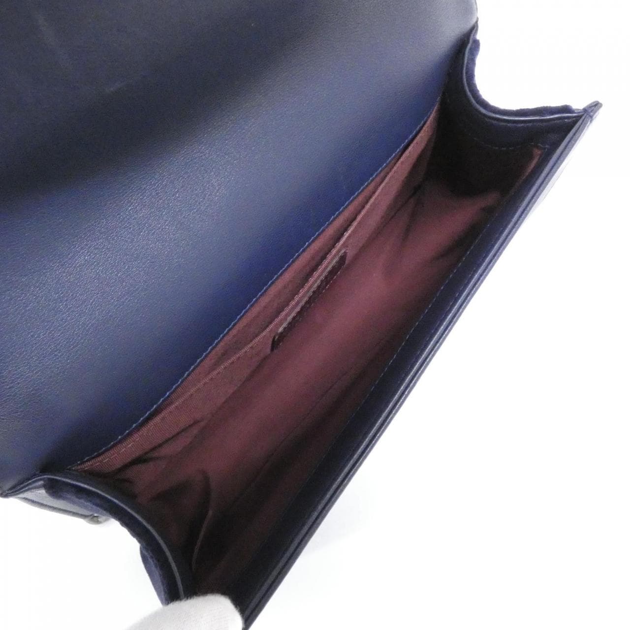 CHANEL Boy Chanel 92489 Shoulder Bag 深藍色 中古品A - 縮圖 9