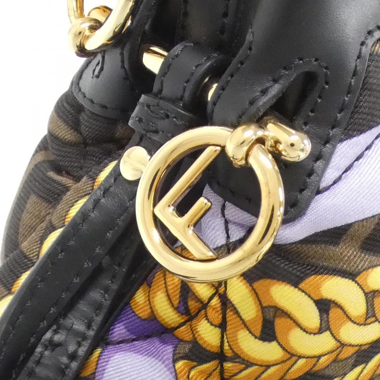 FENDI 8BS010 AKBA Shoulder Bag Nylon Brown Nylon Rank A - Thumbnail 4