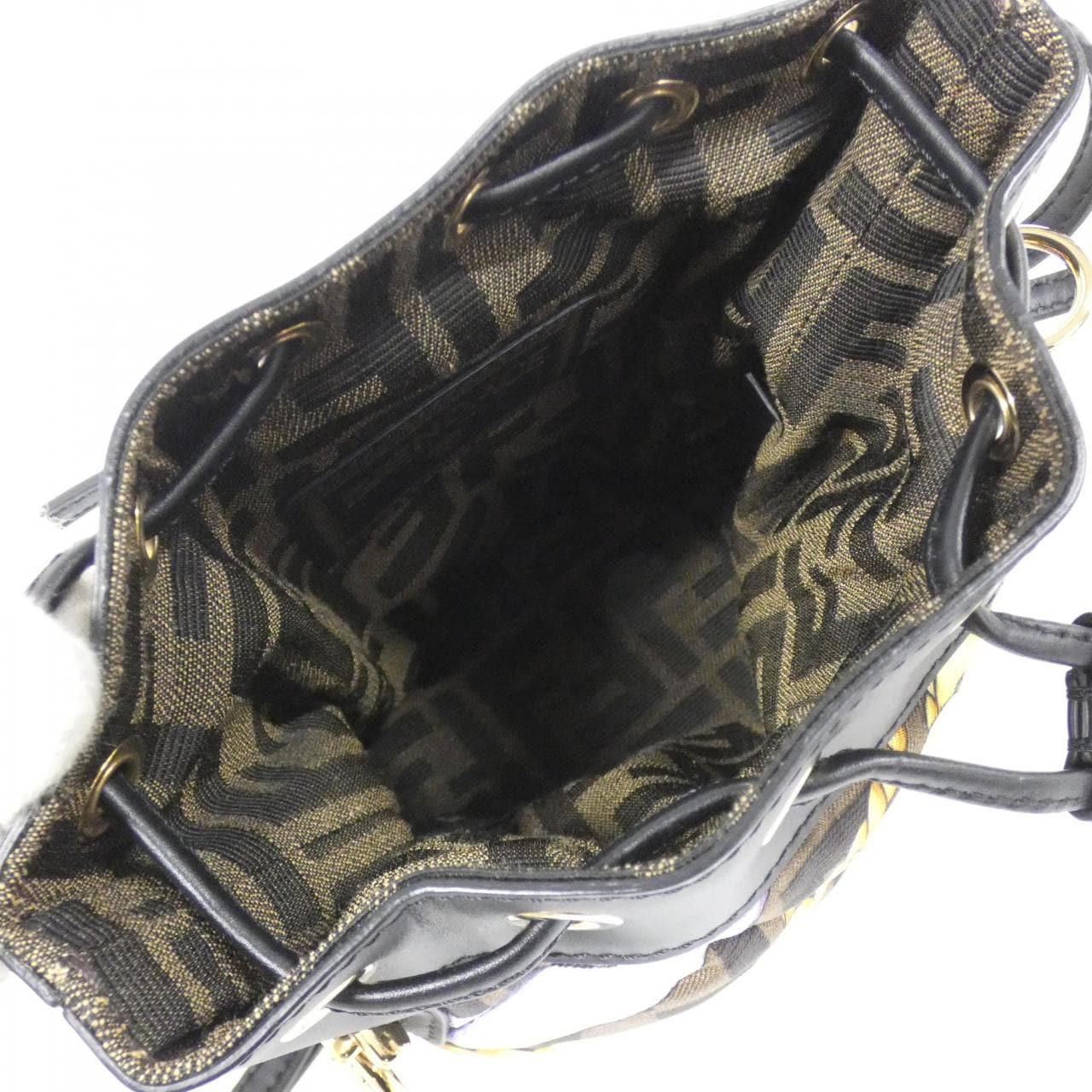 FENDI 8BS010 AKBA Shoulder Bag Nylon Brown Nylon Rank A - Thumbnail 7