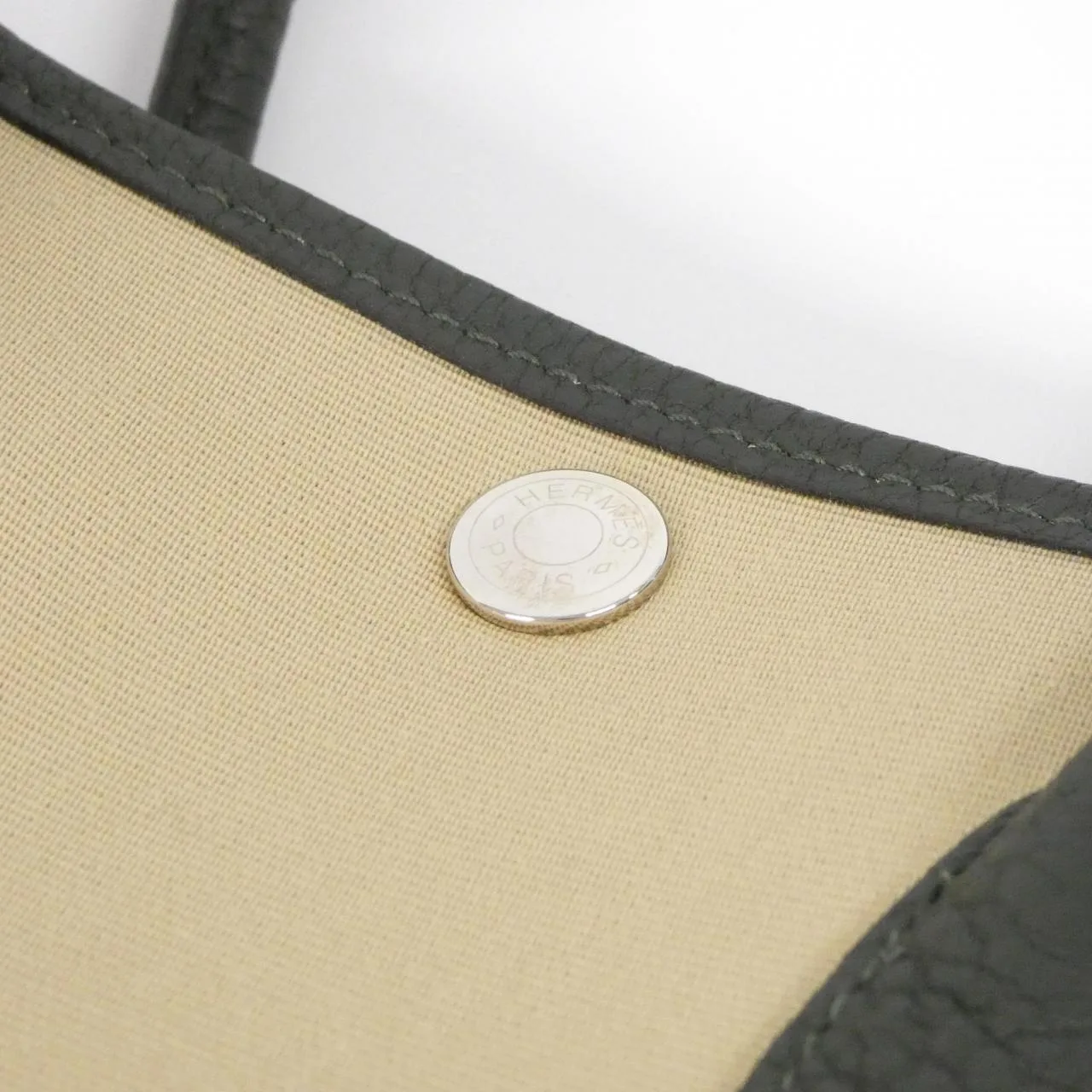 HERMES Garden Party 051551CK Tote Black Rank A - Thumbnail 5