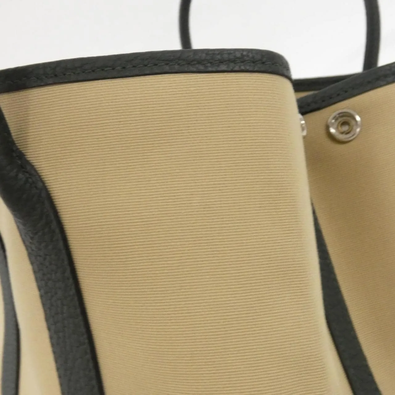 HERMES Garden Party 051551CK Tote Black Rank A - Thumbnail 7