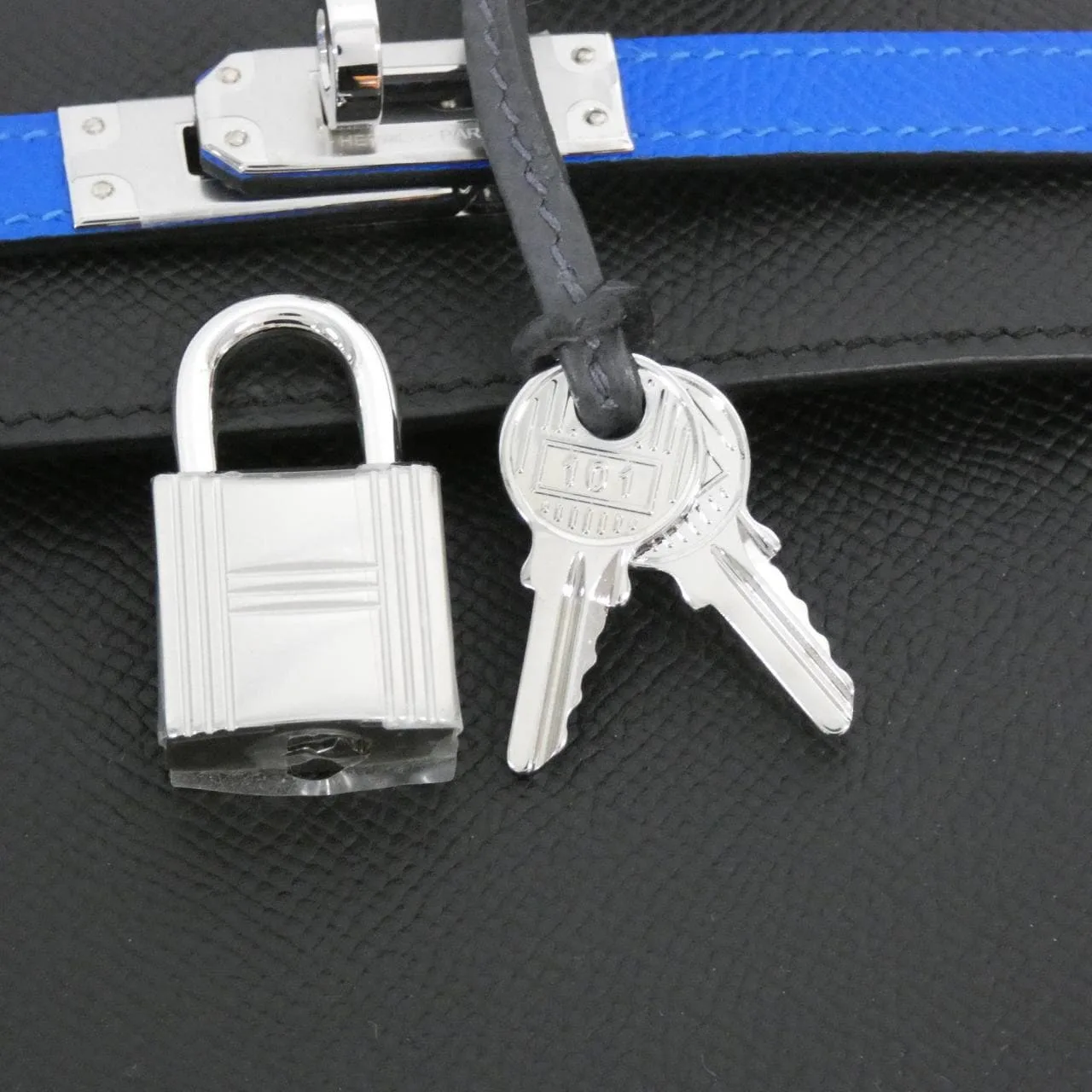 HERMES Kelly 082734CK Handbag Epsom Black Epsom Leather Unused - Thumbnail 4