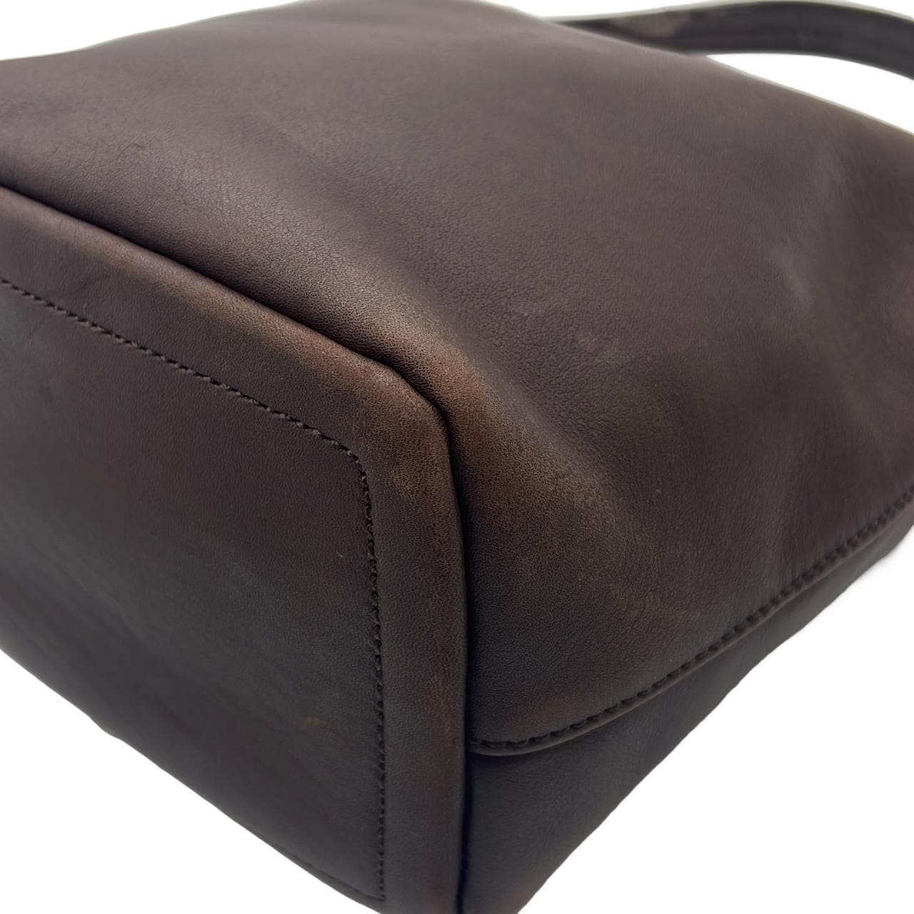 COACH 9823 Bag Leather Brown Leather Rank B - Thumbnail 2