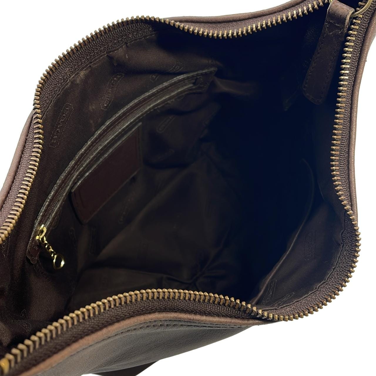 COACH 9823 Bag Leather Brown Leather Rank B - Thumbnail 6