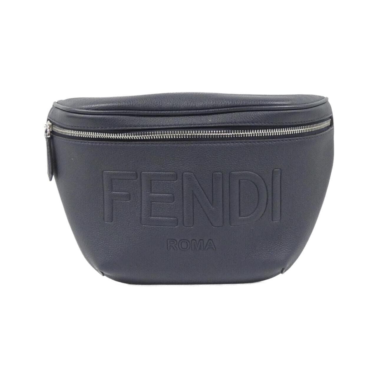 FENDI 7VA562 AMAC Shoulder Bag Leather Black