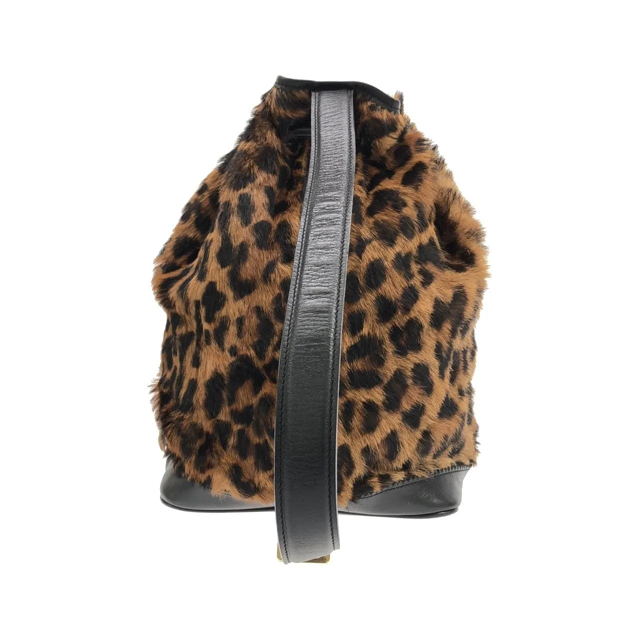 LOEWE Handbag Leather Black Leather Rank A - Thumbnail 2