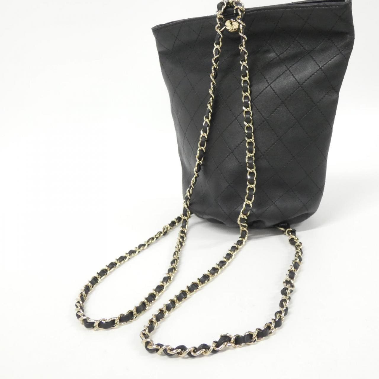 CHANEL Backpack Lambskin 黑色 羊皮 中古品A - 縮圖 7