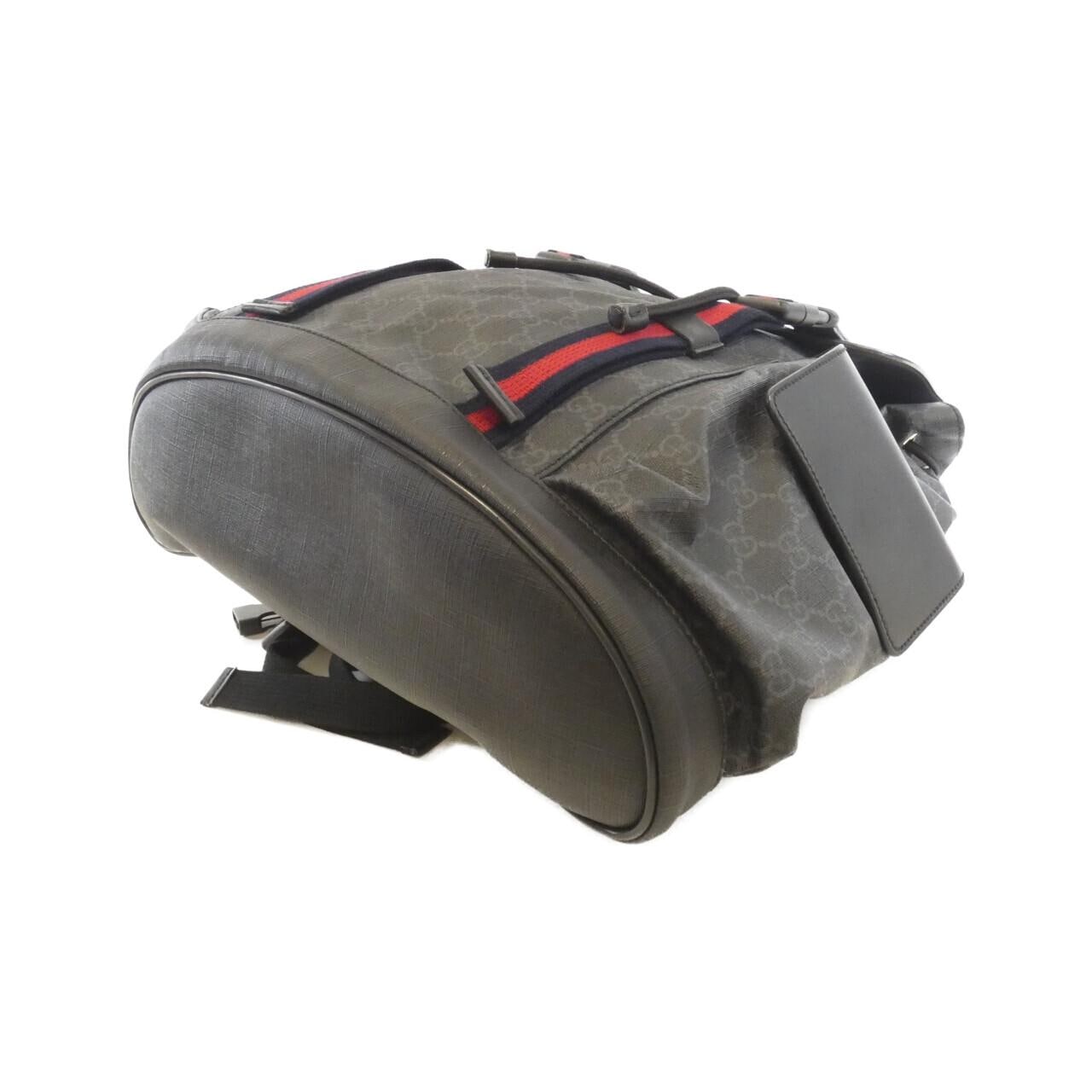 GUCCI 495563 K9R8X Backpack Canvas 黑色 帆布 - 縮圖 3